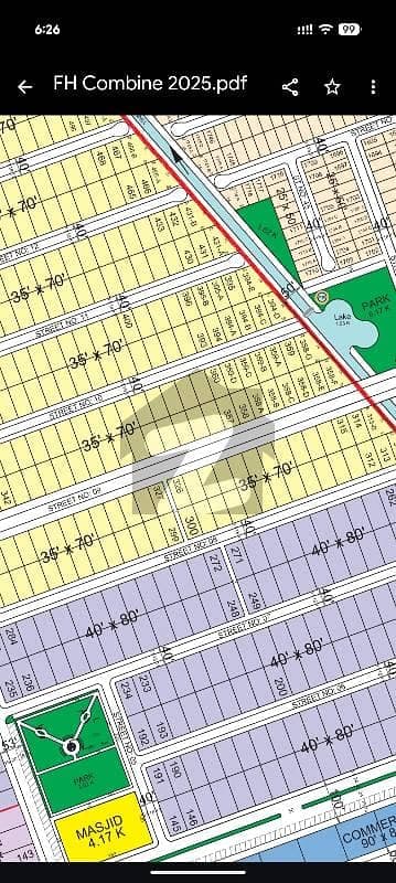 10 Marla 60 ft Road Margalla Face Plot Block B Faisal Hills For Sale image 1